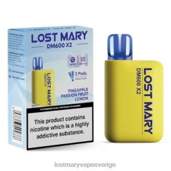 LOST MARY DM600 X2 engångsvape ananas passionsfrukt citron - Lost Mary Stockholm 66JXT191