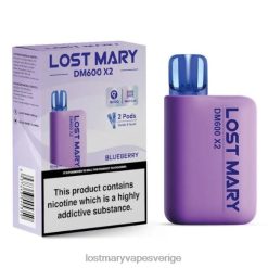 LOST MARY DM600 X2 engångsvape blåbär - Lost Mary Vape Sverige 66JXT183