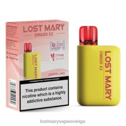 LOST MARY DM600 X2 engångsvape citron lime - Lost Mary Vape Smaker 66JXT188