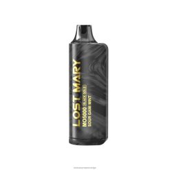 LOST MARY MO5000 svart guld engångs syrlig gami mynta - Lost Mary Vape Smaker 66JXT223