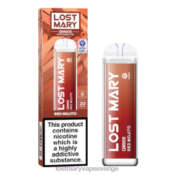 LOST MARY QM600 engångsvape röd mojito - Lost Mary Vape Billigt 66JXT158