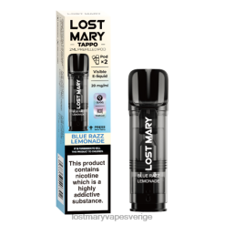LOST MARY Tappo förfyllda baljor - 20mg - 2pk blå razz lemonad - Lost Mary Vape Sverige Pris 66JXT175