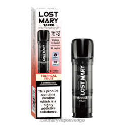 LOST MARY Tappo förfyllda baljor - 20mg - 2pk tropisk frukt - Lost Mary Vape Sverige 66JXT176