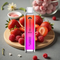 Hayati Pro Max 4000 Puffs Disposable Vape Jordgubb Hallon Is – 1400mAh, 2ml/10ml, Dual Coil