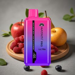 Hayati Pro Ultra 15000 Puffs Druva Bär Explosion Päron Äpple Hallon 15000+ puffar 2×12ml 2%