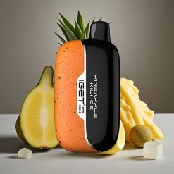 IGET Moon K5000 Puffs Engångs Vape Ananas Kiwi Is, 5000 Puffar, 81.5 g, 49.5x25.3x99.4 mm