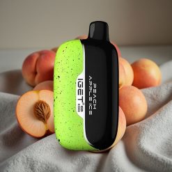 IGET Moon K5000 Puffs Engångs-vape Persika Äpple – 5000 puffar, 1.35 Ohm Mesh Coil