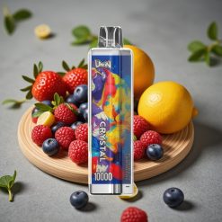 UWIN Crystal 10000 Puffs Blå Hallon Lemonad – 18ml, 650mAh, Type-C