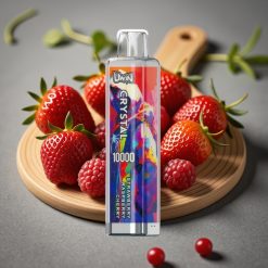 UWIN Crystal 10000 Puffs Disposable Vape Jordgubb Hallon Körsbär – 18ml, 650mAh, Typ-C