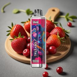 UWIN Crystal 10000 Puffs Jordgubb Tranbär Körsbär – 18ml, 650mAh, RGB-belysning