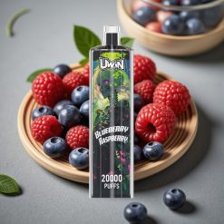 Uwin Shisha Hookah Crystal 20000 Puffs Blåbär Hallon 0-5% 22ml Typ-C 650mAh Mesh