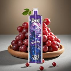 Uwin Shisha Hookah Crystal 20000 Puffs Druvis (22ml, Type-C, Mesh Coil)