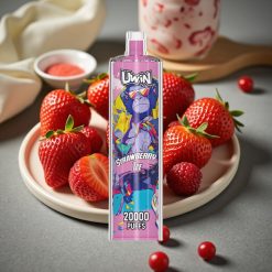 Uwin Shisha Hookah Crystal 20000 Puffs Jordgubbis 0% 2% 3% 5% 22ml 650mAh Type-C