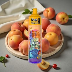 Uwin Tornado 35K Music Disposable Vape Sommarpersika Is – 35 000 puffar, 600mAh, Type-C