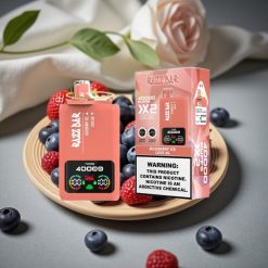 Razz Bar 40000 Puffs Disposable Vape BLÅBÄRSKULA & KÄRLEK 66, 40000 puffar, 1.0Ω×2 Mesh Coil, 650 mAh