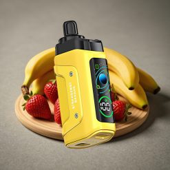 Razz Bar 45000 Puffs Disposable Vape Jordgubb Banan – 45000 Puffar, 1.0 Ohm Mesh Coil, Justerbar Luftflöde