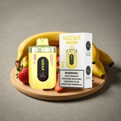 Razz Bar 50K Puffs Disposable Vape Jordgubb Banan – 50000 Puffar, 1.0 Ohm Mesh Coil, 650 Mah
