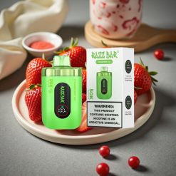 Razz Bar 50K Puffs Disposable Vape Jordgubb Is 50000 Puffs 2% Nikotin