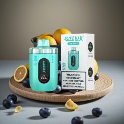 Razz Bar 50K Puffs Disposable Vape Mr Blå – 50000 Puff, 1.0 Ohm, 650 mAh, Type-C