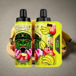 VapSolo VIKING 12000 Puffs Disposable Vape Jordgubb Banan 22ml 20mg/50mg Typ-C