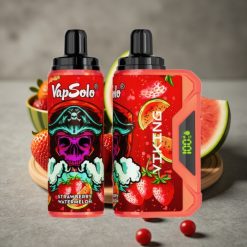 VapSolo VIKING 12000 Puffs Disposable Vape Jordgubb Vattenmelon – 22ml, 20/50 mg/ml, Type-C