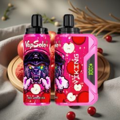 VapSolo VIKING 12000 Puffs Engångs Vape Röd Äpple Is – 22ml, 20/50 mg/ml, Typ-C