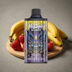 Vapsolo Super 15000 Puffs Engångsvape Jordgubb Banan 40ml 850mAh Type-C