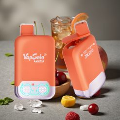 Vapsolo Twins 20000 Puffs Förbrukning: 40ml, 20mg/ml, Typ-C, Körsbärskola & Saftig Persika Is